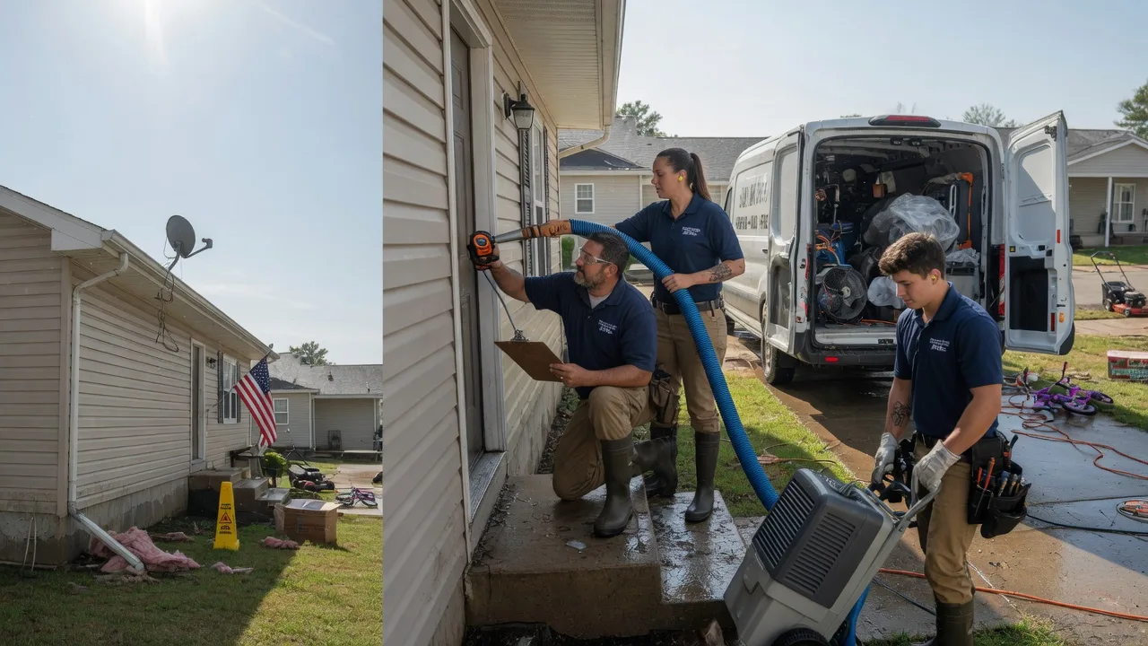 Ceiling Water Damage Restoration in Russell, KS near me
